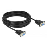 Delock câble série RS-232 sub-D9 fiche à fiche 10 m null modem