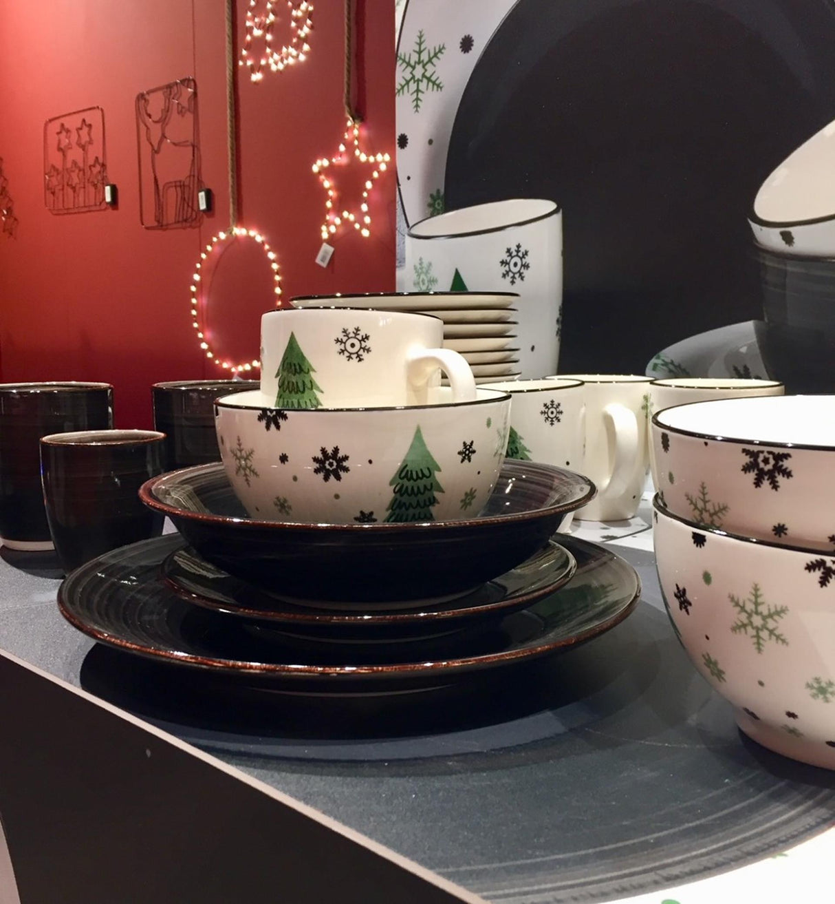 Svenska assiette vivante déco sapin de Noël ø19cm