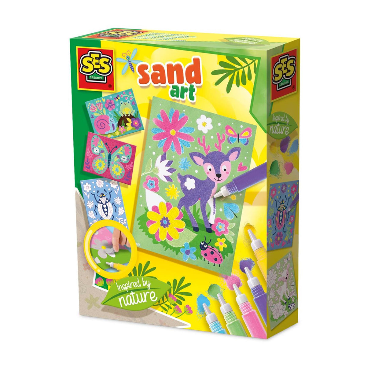 Art de sable six couleurs