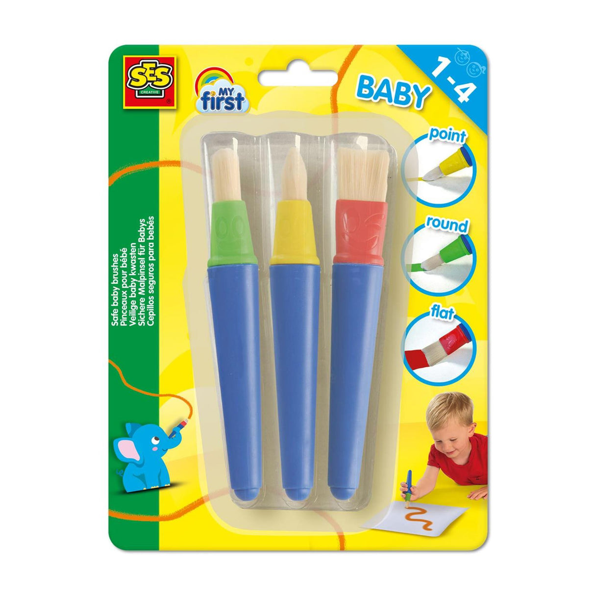 Ses brosses pour bébé sûres, lot de 3 pièces