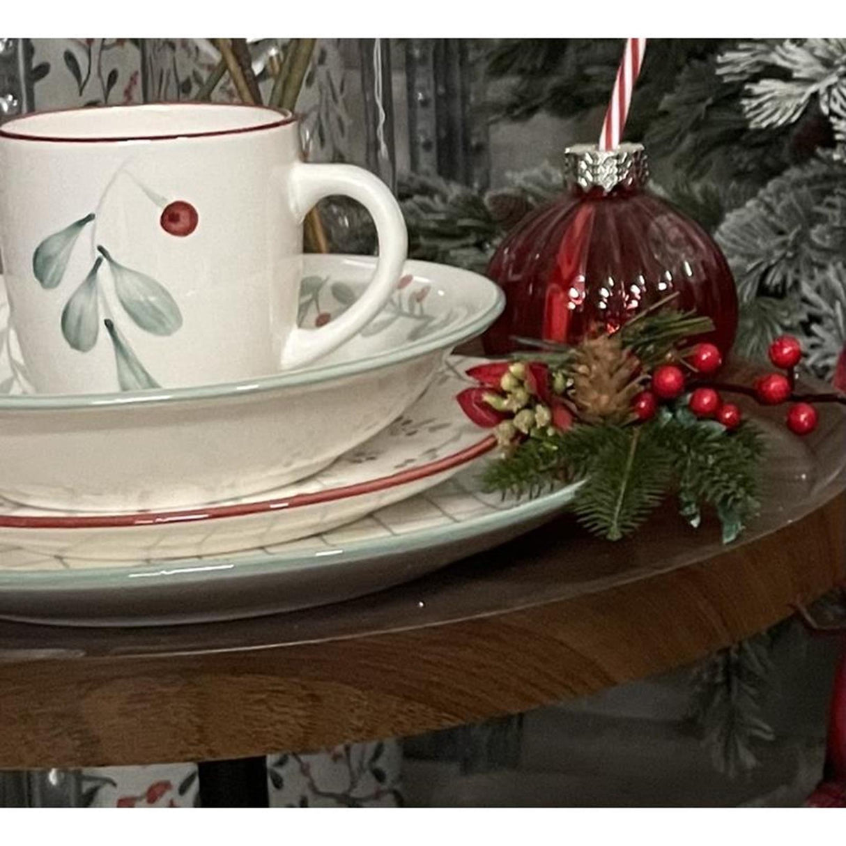 Svenska assiette vivante 'berry' rouge ø19,5cm