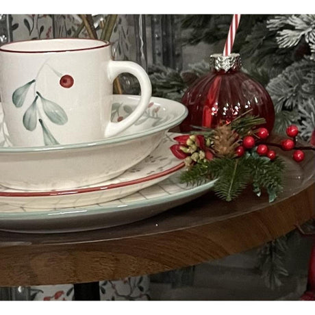Assiette vivante Svenska 'berry' rouge Ø19,5 cm
