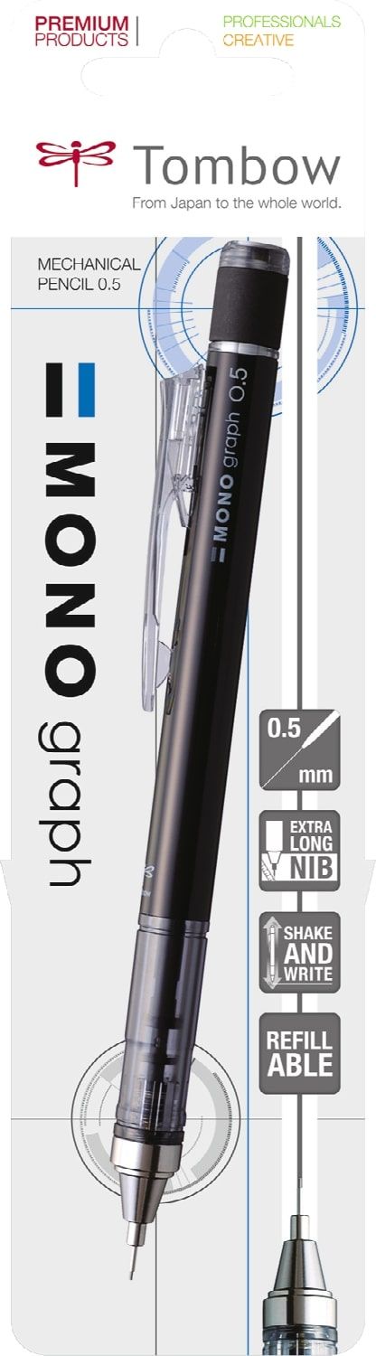 Tombow • porte-mine monographique noir