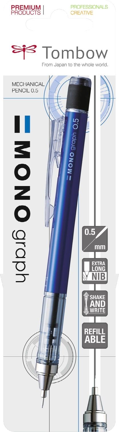 Tombow • porte-mine monographique bleu