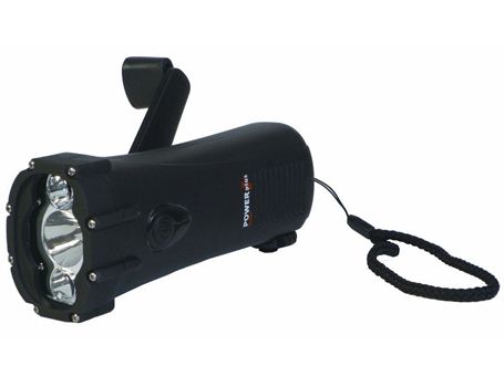 Powerplus lampe de poche à remontage étanche requin