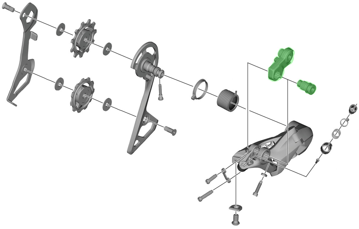 Unité d'essieu Shimano pour support de dérailleur arrière rd-r8000