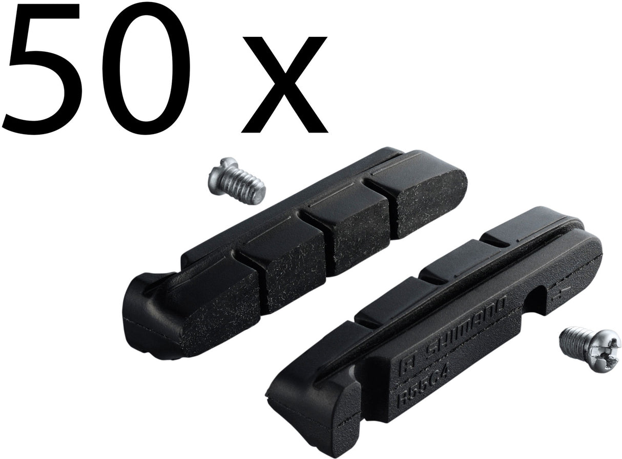 Plaquettes de frein Shimano r55c4 pour mâchoires de frein à cartouche (50 paires)