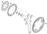 Vis de plateau Shimano tiagra sora (5 pièces)
