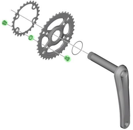 Boulons de plateau Shimano xt pour fc-m8100-2 m8120-b2 (4 pièces)