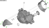 Boulons de fixation Shimano pour couvercle de l'unité d'entraînement des marches sm-due80