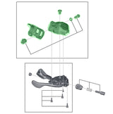 Couvercle de boîtier Shimano complet pour sl-m8000-i i-spec ii gauche