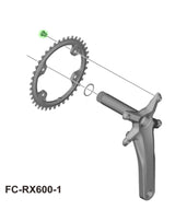 Boulons de plateau Shimano fc-rx610 rx600 u8000 m6000 m510