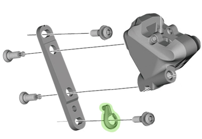 Bague d'arrêt Shimano pour montage plat