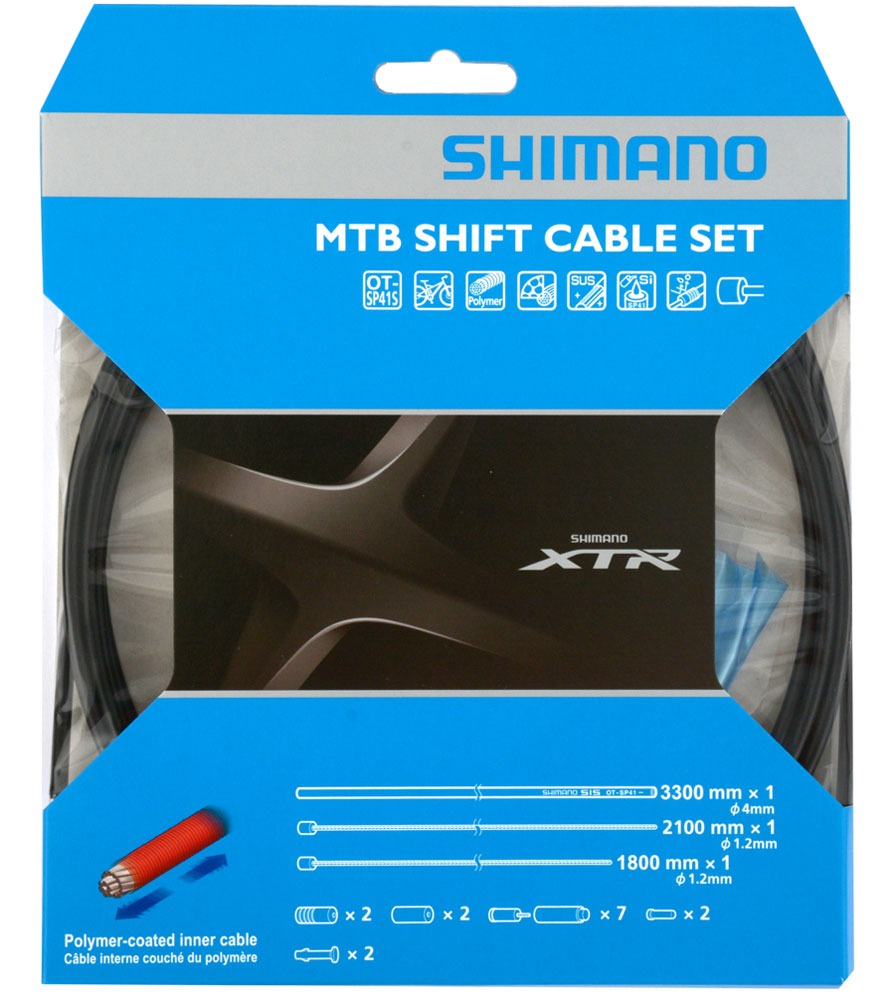 Jeu de câbles de changement de vitesse en polymère Shimano xtr ot-sp41