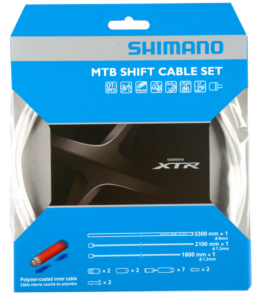 Jeu de câbles de changement de vitesse en polymère Shimano xtr ot-sp41
