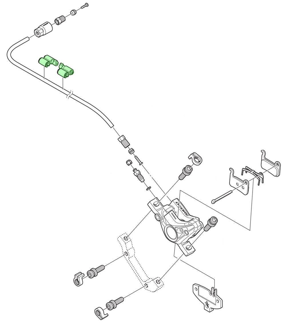 Support de tuyau Shimano sm-hang