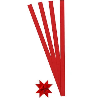 Bandes de tressage Creativ company, l: 45 cm, l: 15 mm, d 6,5 cm, rouge, 100 bandes 1 boîte