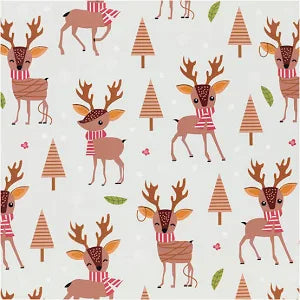 Papier cadeau Creativ company, bambi, l: 50 cm, 80 gr, bleu glacier, 5 m 1 rouleau