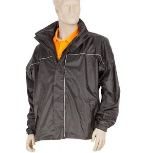 Veste de pluie mirage de luxe noir - taille l
