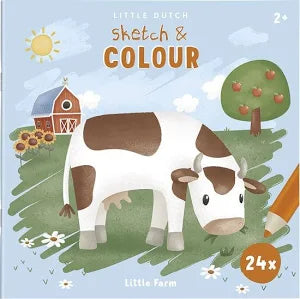 Petit livre de coloriage hollandais, petite ferme