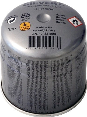 Cartouche de gaz Sievert | 190 g 350 ml 1925 degrés Celsius | 1 pièce - 221093 - 221093