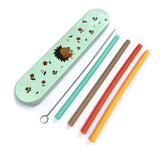 Pailles en silicone Bora