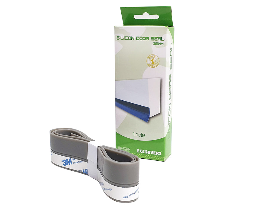 Ecosavers coupe-vent porte intérieure autocollante - 1m en rouleau - gris