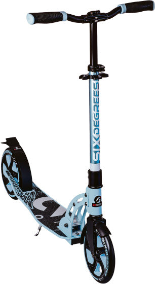 Six degrés à 2 roues étape pliante pied pied pastel bleu noir
