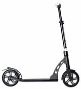 Scooter à six degrés à 2 roues avec suspension avant frein à pied pliable noir
