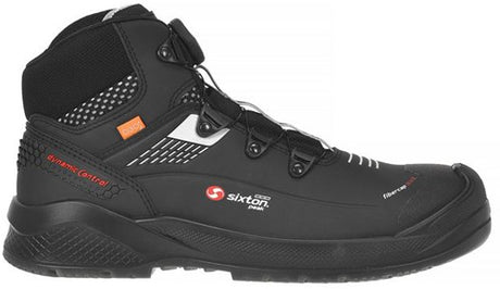 Sixton peak muscle boa hoog 43488-01 s3 | zwart grijs | maat 45 - 8053470577925