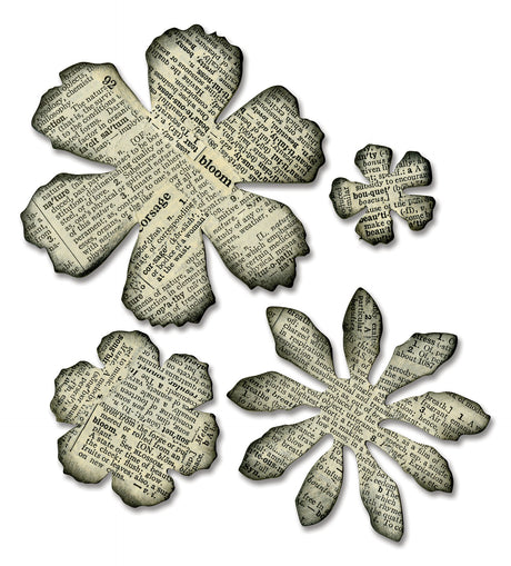 Sizzix • tim holtz bigz die fleurs en lambeaux
