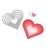 Sizzix • matrice framelits sertie de coeurs