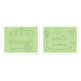 Sizzix • framelits die set with textured impressions sweet