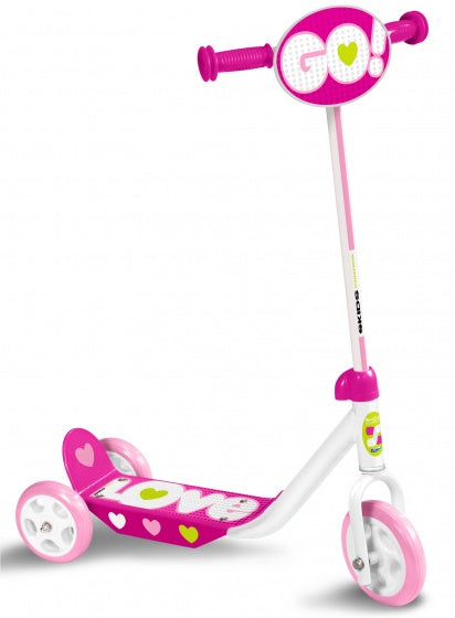 Skids Control Love 3-Wheel Kids Step Vrijloop Girls Pink White
