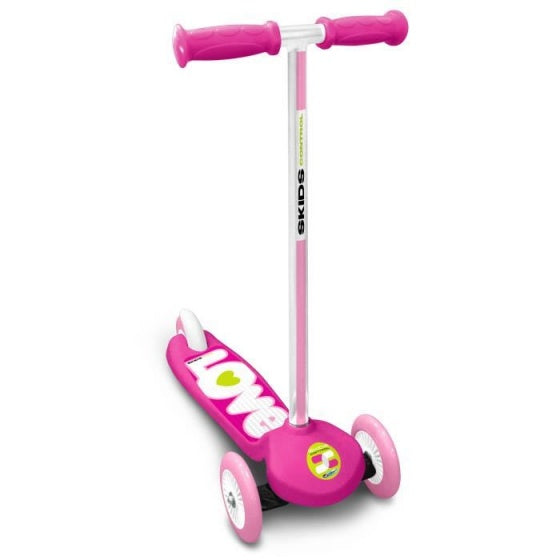 Skids control 3-wiel Kinderstep Voetrem Meisjes Roze