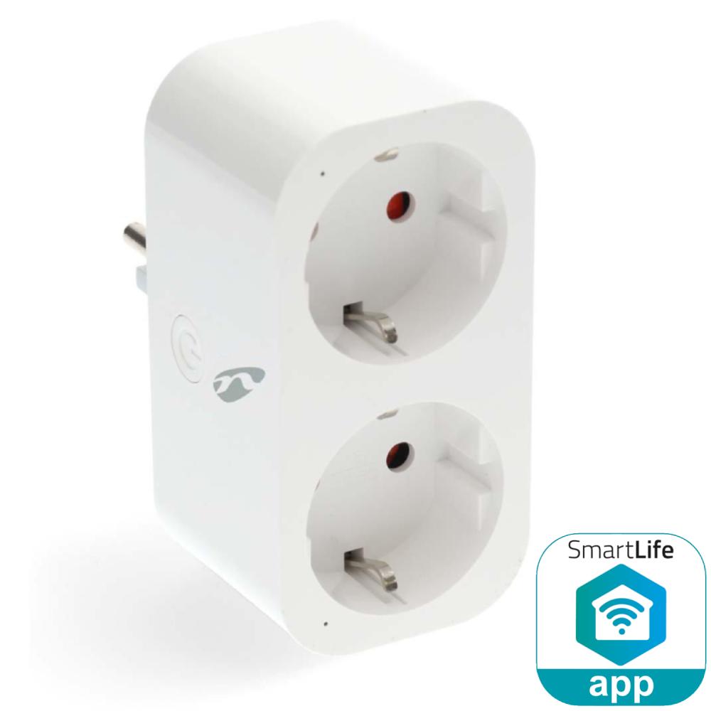 Prise intelligente Nedis smartlife - 2x prise type F