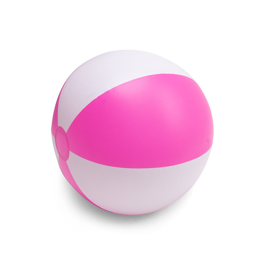 Lignes souples | ballon de plage blanc rose ø 51 cm