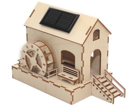 Kit de construction Solexpert - moulin à eau avec panneau solaire