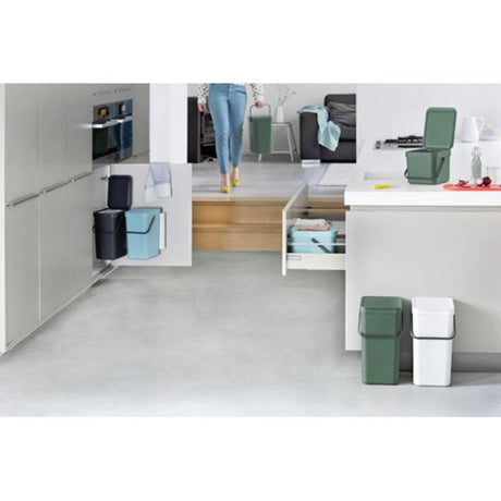 Brabantia sort go poubelle 12l gris