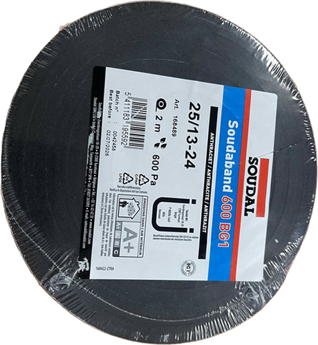 Soudal 168489 bande de soudure | 600 bg1 25.13-24 anthracite | 2m - 168489