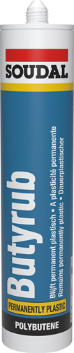 Butyrub Soudal | mastic pour joints au butylène | 310 ml | gris - 102570