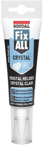 Soudal fix - tout cristal | colles et mastics pour joints | transparent | 125 ml - 131093