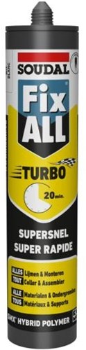 Réparation Soudal - tout turbo | mastic adhésif | gris | 290 ml-124805