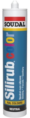 Couleur Soudal silirub | mastic silicone | bleu gentiane ral 5010 | 300ml - 114299