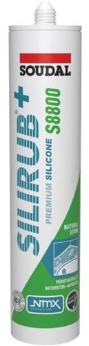 Soudal silirub+ s8800 | pierre naturelle | mastic silicone | anthracite | 300ml - 120987