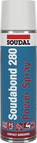 Soudal Soudabond 280 spray puissant | adhésif de contact | 500ml - 146311