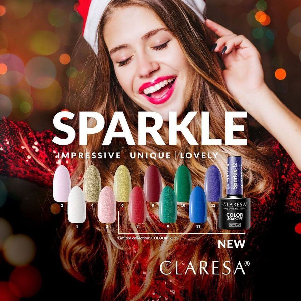 Claresa Vernis Gel UV LED 5 ml Sparkle 2