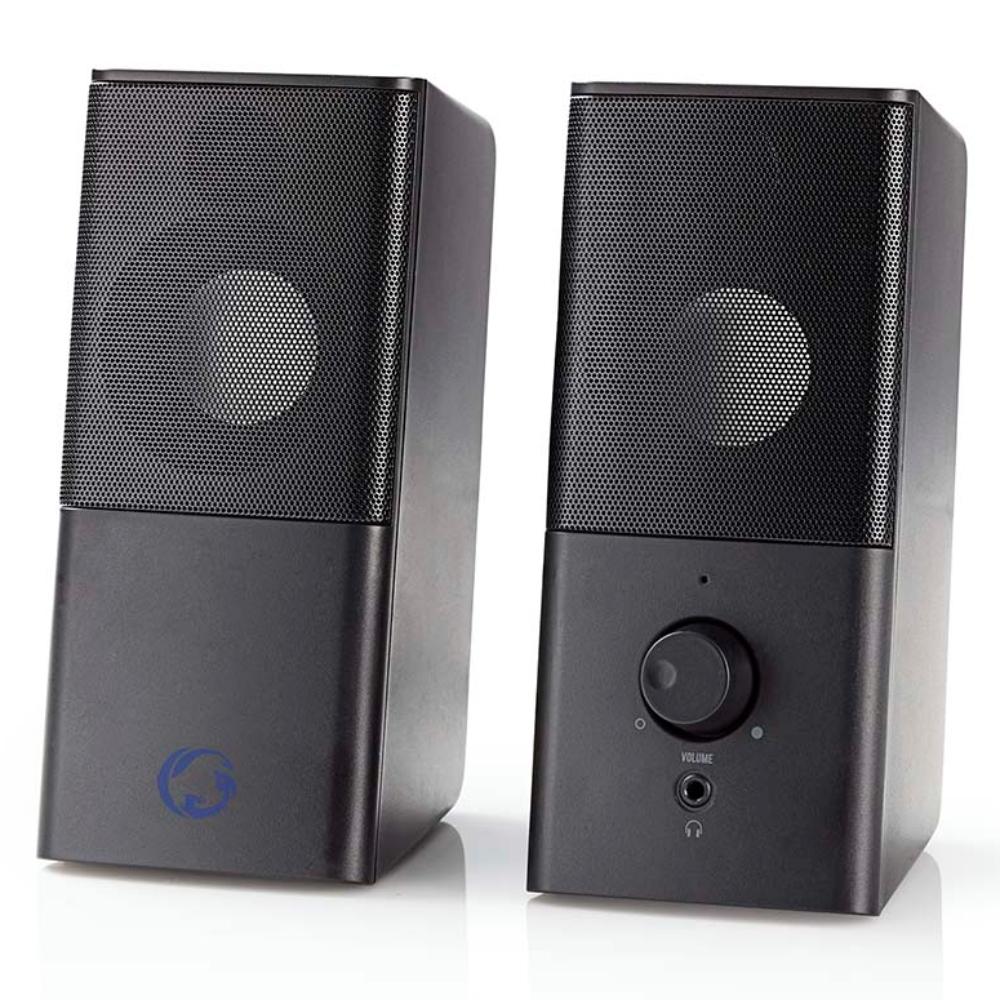 Enceinte de jeu Nedis | 2.0 | 3,5 mm mâle | 12 heures | 1 pièce - gspr10020bk gspr10020bk