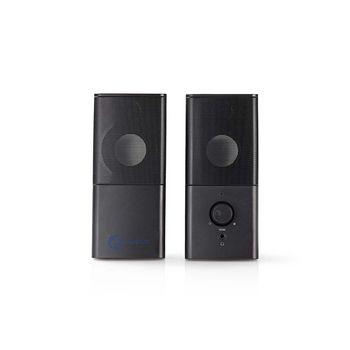Enceinte de jeu Nedis | 2.0 | 3,5 mm mâle | 12 heures | 1 pièce - gspr10020bk gspr10020bk