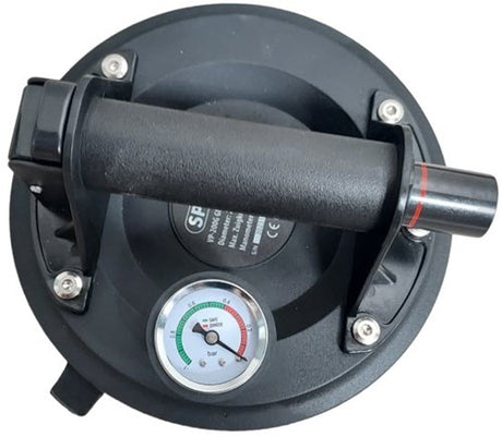Spero 200mm glas tegel vacuüm pompzuiger pro - drukmeter - max: 56kg vp200g - vp200g